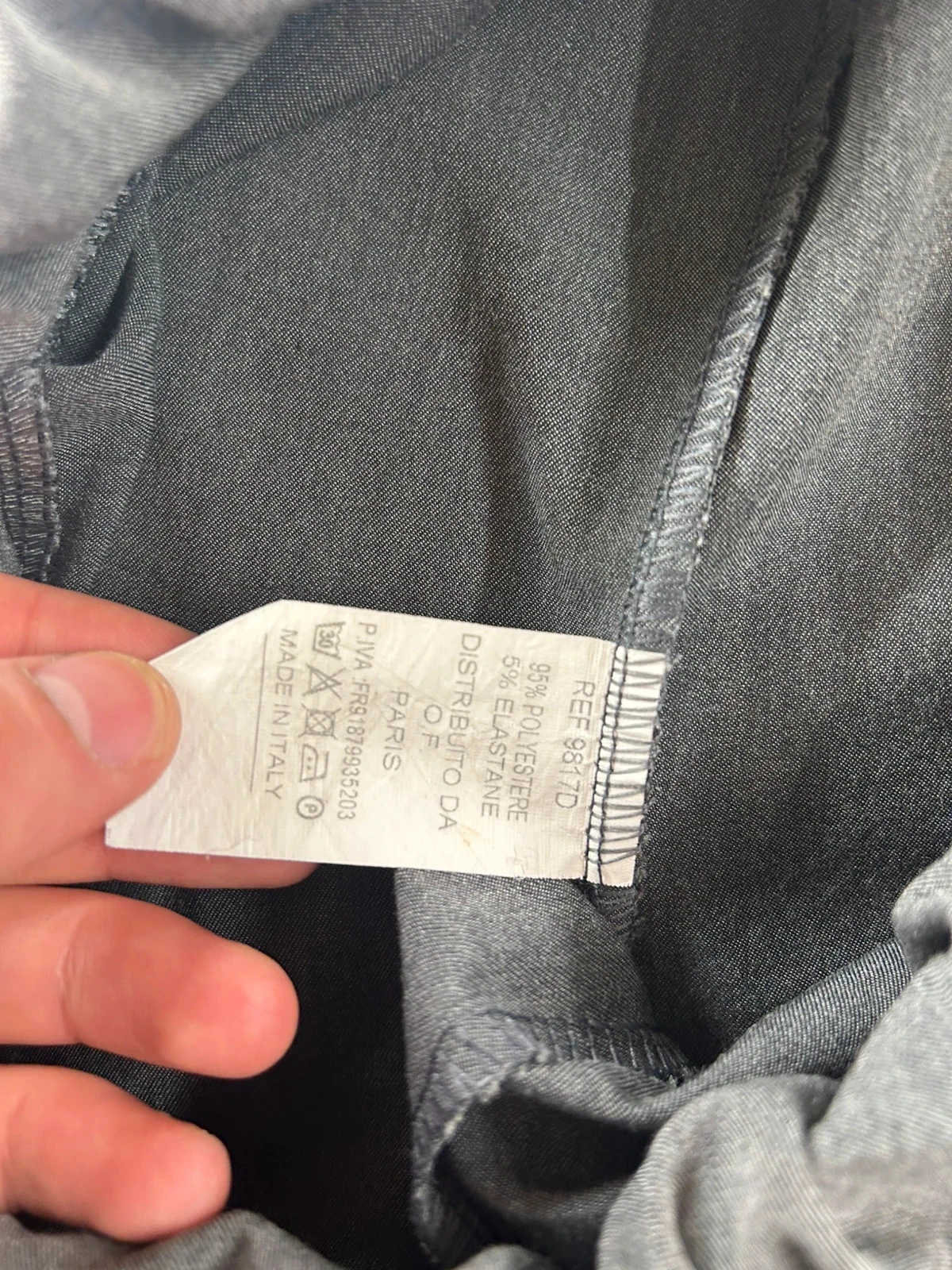 Pantalon ajusté gris vintage – photo 7